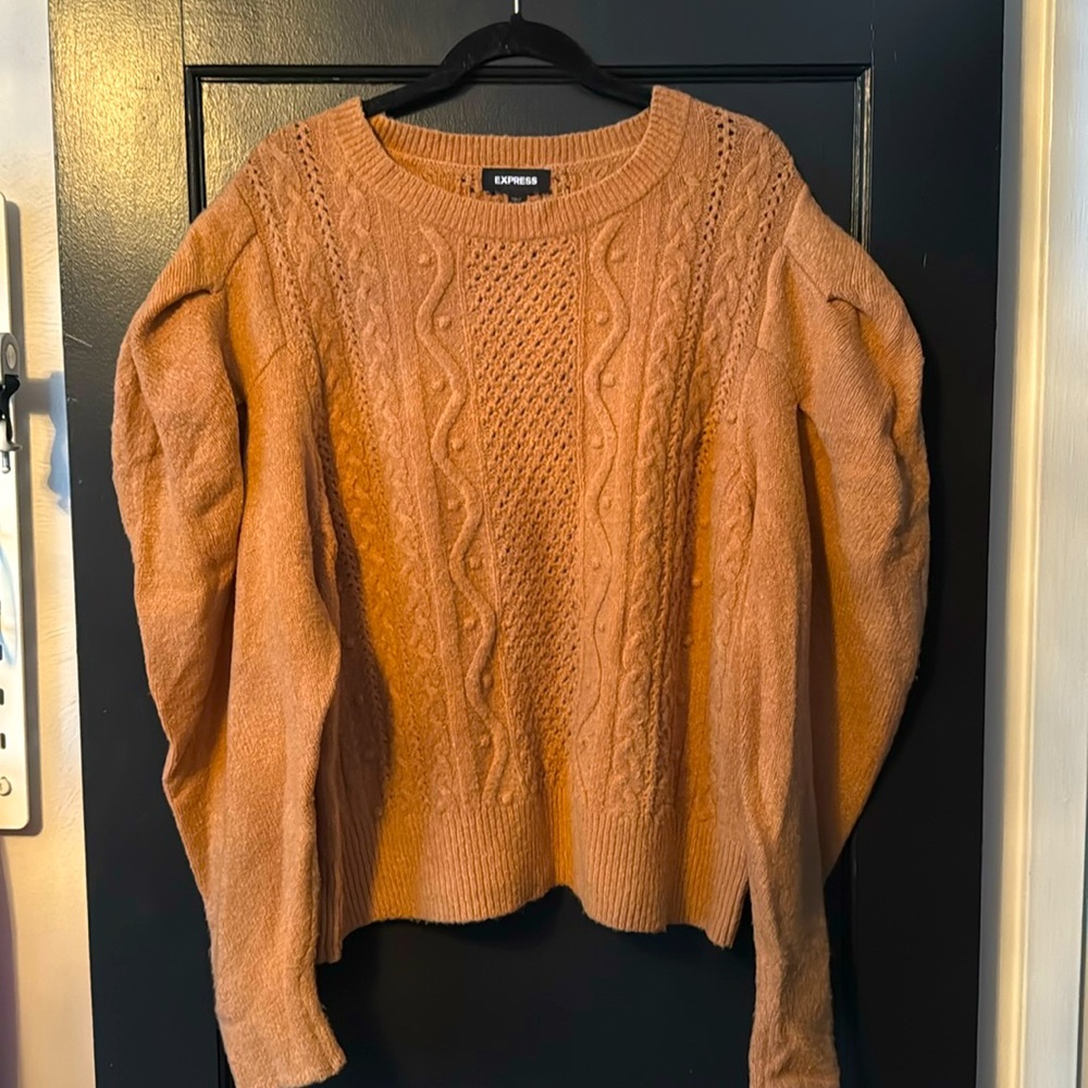 Express puffy sleeved sweater XL